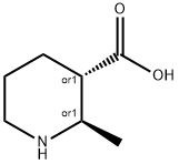 2S,3R-2-METHYL-PIPERIDINE-3-CARBOXYLIC ACID 结构式