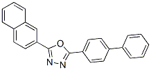 2-萘-2-基-5-(4-苯基苯基)-1,3,4-恶二唑 结构式