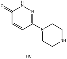 6-(PIPERAZIN-1-YL)PYRIDAZIN-3-OL HYDROCHLORIDE 结构式