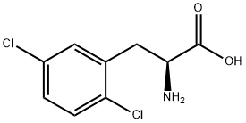 2,5-二氯-DL-苯丙氨酸 结构式