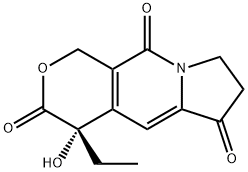 (S)-4-乙基-4-羟基-7,8-二氢-1H-吡喃O[3,4-F]吲哚嗪-3,6,10(4H)-酮 结构式