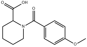 1-(4-Methoxybenzoyl)-2-piperidinecarboxylic acid 结构式