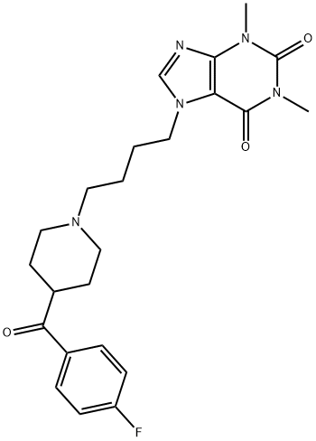 哌丁茶碱 结构式