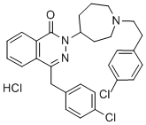 1(2H)-Phthalazinone, 2-(1-(2-(4-chlorophenyl)ethyl)hexahydro-1H-azepin -4-yl)-4-((4-chlorophenyl)methyl)-, monohydrochloride 结构式