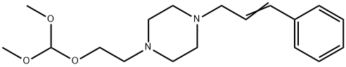 1-[2-(Dimethoxymethoxy)ethyl]-4-(3-phenyl-2-propenyl)piperazine 结构式