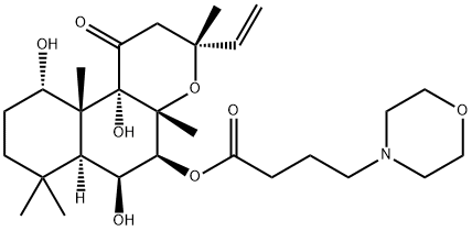 FORSKOLIN, 7BETA-DEACETYL-7BETA-[GAMMA-(MORPHOLINO) BUTYRYL]-, HYDROCHLORIDE 结构式