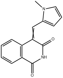 4-((1-甲基-1H-吡咯-2-基)亚甲基)异喹啉-1,3(2H,4H)-二酮 结构式