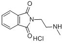 2-[2-(甲基氨基)乙基]-2,3-二氢-1H-异吲哚-1,3-二酮盐酸 结构式