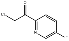 1-(5-氟-2-吡啶基)-2-氯乙酮 结构式