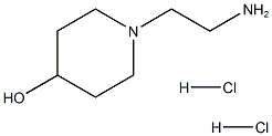 1-(2-AMINOETHYL)-4-PIPERIDINOL 2HCL 结构式