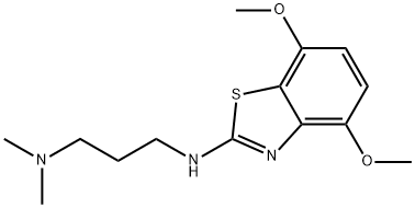 N'-(4,7-DIMETHOXY-1,3-BENZOTHIAZOL-2-YL)-N,N-DIMETHYLPROPANE-1,3-DIAMINE 结构式