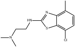 N'-(7-CHLORO-4-METHYL-1,3-BENZOTHIAZOL-2-YL)-N,N-DIMETHYLETHANE-1,2-DIAMINE 结构式