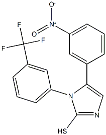 5-(3-硝基苯基)-1-(3-(三氟甲基)苯基)-1H-咪唑-2-硫醇 结构式