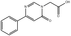 (6-OXO-4-PHENYLPYRIMIDIN-1(6{H})-YL)ACETIC ACID 结构式