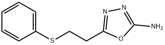 5-[2-(PHENYLTHIO)ETHYL]-1,3,4-OXADIAZOL-2-AMINE 结构式