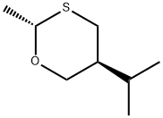 1,3-Oxathiane,2-methyl-5-(1-methylethyl)-,trans-(9CI) 结构式