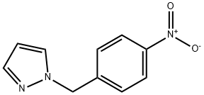 1-[(4-Nitrophenyl)methyl]pyrazole 结构式