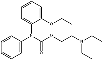 (o-Ethoxyphenyl)phenylcarbamic acid 2-(diethylamino)ethyl ester 结构式