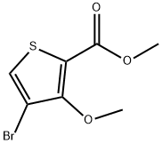 4-溴-3-甲氧基噻酚-2-羧酸甲酯 结构式