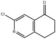 3-氯-7,8-二氢-5(6H)-异喹啉酮 结构式