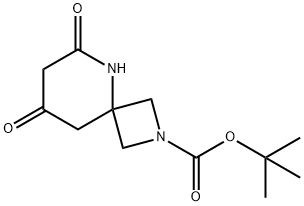 6,8-二氧代-2,5-二氮杂螺[3.5]壬烷-2-羧酸叔丁酯 结构式