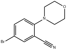 5-溴-2-(4-吗啉基)苯氰 结构式