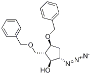 (1S,2S,3S,5S)-5-Azido-3-(phenylMethoxy)-2-[(phenylMethoxy)Methyl]cyclopentanol 结构式