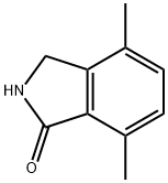 4,7-二甲基异吲哚啉-1-酮 结构式