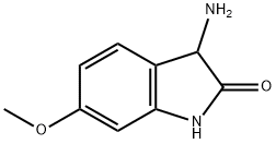 3-氨基-6-甲氧基吲哚-2-酮 结构式