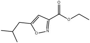 5-(2-甲基丙基)-3-异恶唑甲酸乙酯 结构式