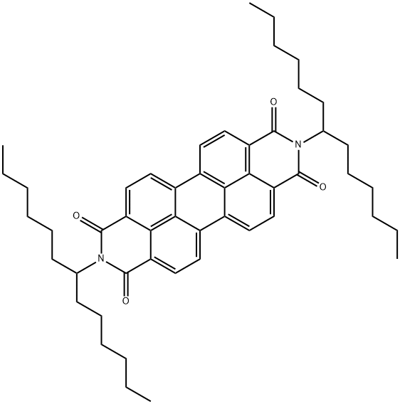 N,N'-BIS(1-HEXYLHEPTYL)-PERYLENE-3,4:9,10-BIS-(DICARBOXIMIDE) 结构式