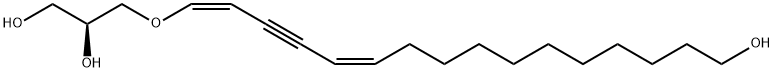 (2S,5Z,9Z)-4-Oxa-5,9-icosadien-7-yne-1,2,20-triol 结构式