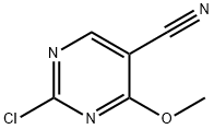 2-CHLORO-4-METHOXY-PYRIMIDINE-5-CARBONITRILE 结构式