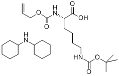N-BOC-O-甲醛基-L-赖氨酸 二环己基亚胺盐 结构式