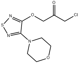 4-吗啉-4-基-1,2,5-三唑-3-基氯乙酸 结构式