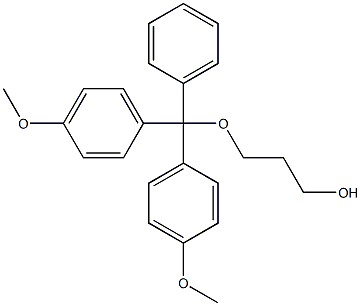 O1-(DIMETHOXYTRITYL)PROPANE-1,3-DIOL 结构式