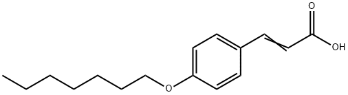 4-(庚氧基)肉桂酸 结构式