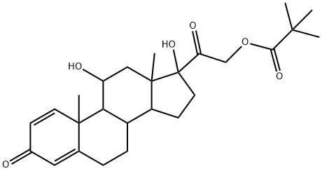 泼尼松龙戊酸酯 结构式