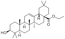 齐墩果酸乙酯 结构式
