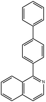1-(4-苯基苯)异喹啉 结构式