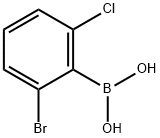 2-溴-6-氯苯硼酸 结构式