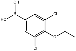 3,5-DICHLORO-4-ETHOXYPHENYLBORONIC ACID 结构式