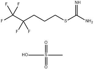 S-(4,4,5,5,5-五氟戊基)异硫脲甲磺酸盐 结构式