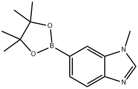 1-甲基-1H-苯并咪唑-6-硼酸频哪醇酯 结构式