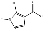 5-氯-1-甲基-1H-吡唑-4-羰酰氯 结构式