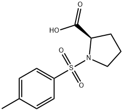 N-对甲基苯磺酸基-D-脯氨酸 结构式