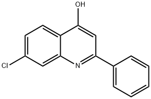7-CHLORO-2-PHENYL-4-QUINOLINOL 结构式