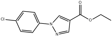 1 - (4 -氯苯基)-1H -吡唑-4-羧酸乙酯 结构式