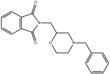 2-[[4-(苄基)-2-吗啉基]甲基]-1H-异吲哚-1,3(2H)-二酮 结构式