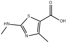 4-甲基-2-(甲基氨基)-1,3-噻唑-5-羧酸 结构式